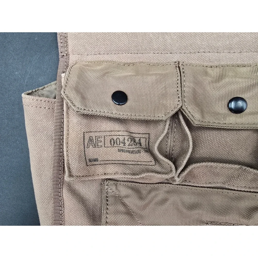 American Eagle Khaki Canvas Military Utility Crossbody Bag AE 004284 Messenger